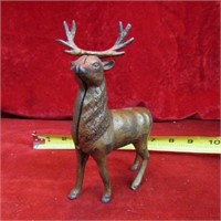 Antique cast iron Deer/Elk bank.