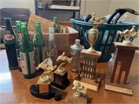 Assorted Bottles, Trophies, Etc.