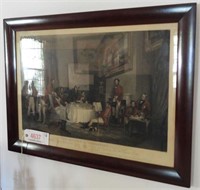 “The Melton Breakfast” framed color lithograph