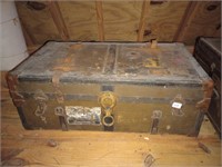 Lovely Henry Likly trunk with leather straps. No