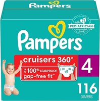 Pampers Cruisers 360 Diapers Size 4 116 Count