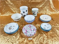 Assorted porcelain servingware