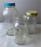 3 Vintage Canning Jars