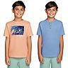 Gap Kids Boys 2 Pack Tee M (8) Peach Surf Henley