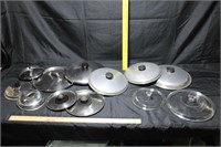 Lot of Assorted Lids for Cookware