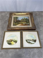 Set of 3 hanging artwork