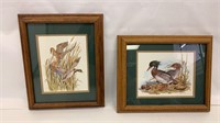 2 Framed Duck Prints Lynn Bean