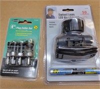 F7) Plug cutting set and headlamp