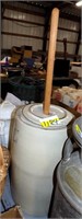 STONE WARE  BUTTER CHURN, COMPLETE AND GOOD