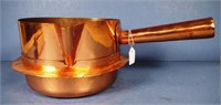 Vintage copper saucepan