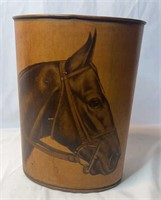 Vtg Alsab by Wallace Horse Print on Metal Can