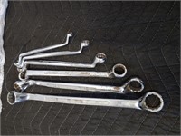 6pc Set of Double Box End Wrenches SAE 3/8" - 1"