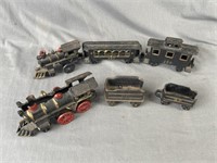 Vintage (antique?) Cast Iron Train Set