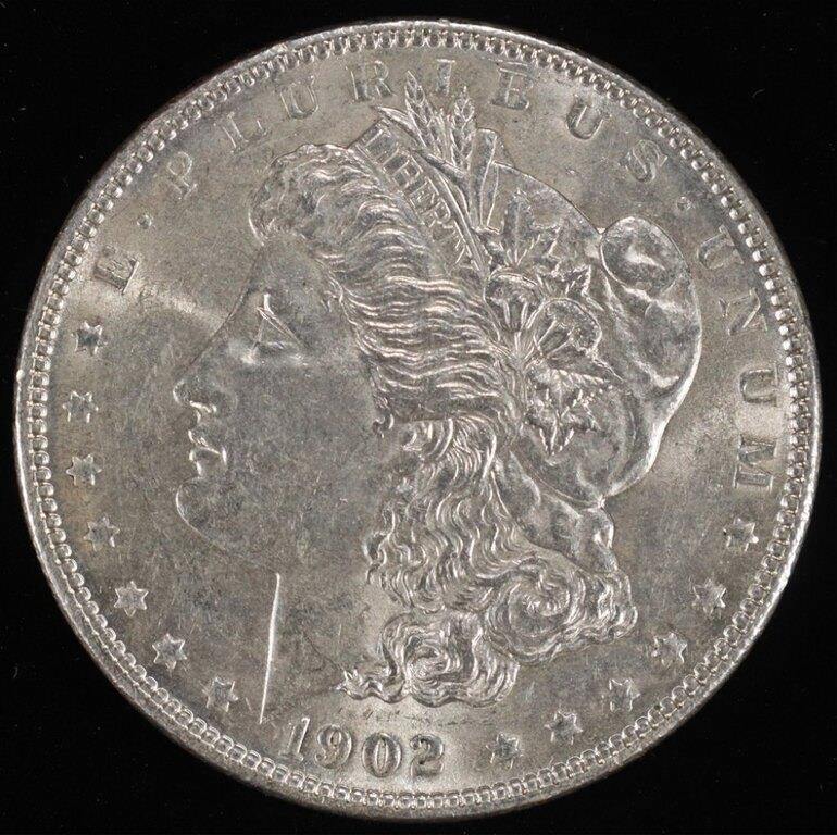 1902 MORGAN DOLLAR AU/BU