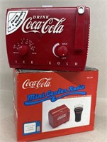 Mini Coca-Cola cooler radio