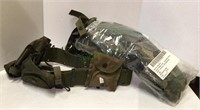 Military lot includes a military belt with