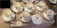 6 Noritake Royal Orchard cup saucer sets + 1