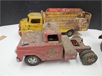 Vintage Tin Toy Coca Cola Truck 17" Marx? Tonka