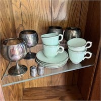 Sterling S&P, Keystone Silver Cups, Saucers