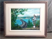 Nova Scotia Canada Canso Causeway Painting