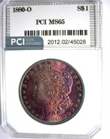 1880-O Morgan MS65 LISTS FOR $15000