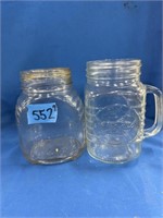 2pc Glass Jars