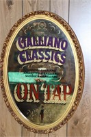 1979 Galliano Classics On Tap Mirror Bar Sign 18"