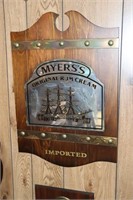 Myers's Original Rum Cream Imported Bar Mirror