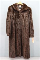 3/4 Length Chocolate Mink Fur Coat