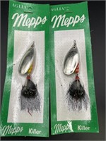 (2) Mepps aglia silver #5 Fishing Lures