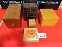 5 Vintage Storage Boxes