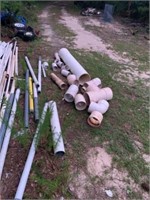 LOT OF MISC. PVC PIPE AND FITTINGS