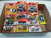Assortment of matchbox cars