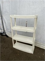 White Plastic Utility Shelf