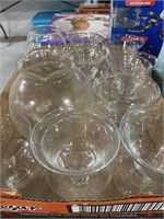 Tray Of Shrimp Cocktail Glasses And Vases
