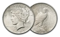 1923 s Better Date BU Grade Peace Silver Dollar