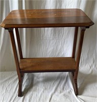 Solid Wood Side Table w/ Cherry Stain