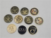 10 Military Video Game Themed Challenge Coins