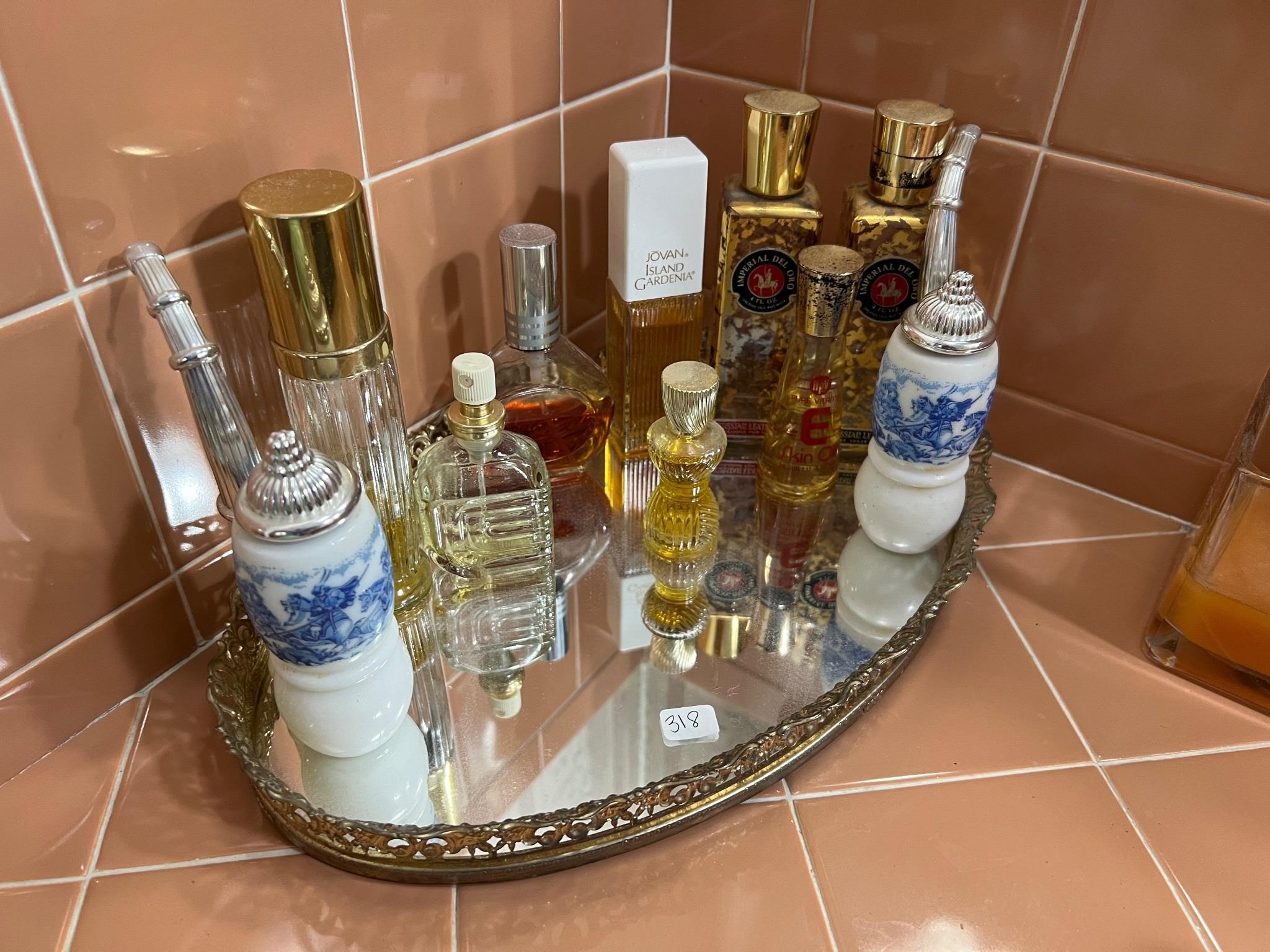 MIRROR TRAY W/MISCFRAGRANCES