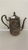 Sheridan silver on copper teapot