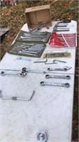 Lot of wrenches, adjustable and flare nut