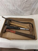 3 Hammers and Crowbar