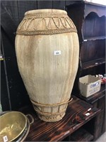 LARGE VASE COVERED WITH TRIBAL