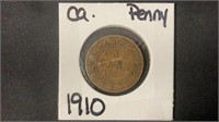 1910 Big Penny Coin