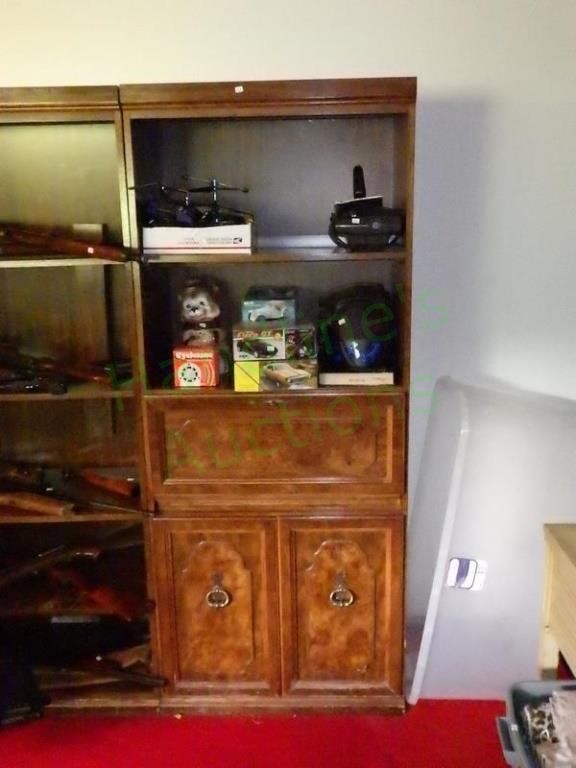 Wood 2 Shelf, 3 door Cabinet