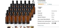 30 Pack 20ml Amber Refillable Glass Droppe