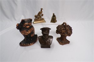 Miscellaneous Brass and Cast Figures and Doorstops