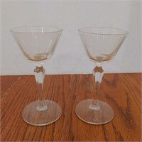 Stemmed Crystal Cordial Glasses