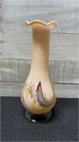 Vintage Murano Glass Vase 8.5" Tall