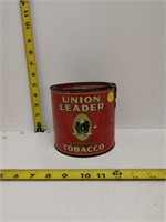 union leader tobacco tin